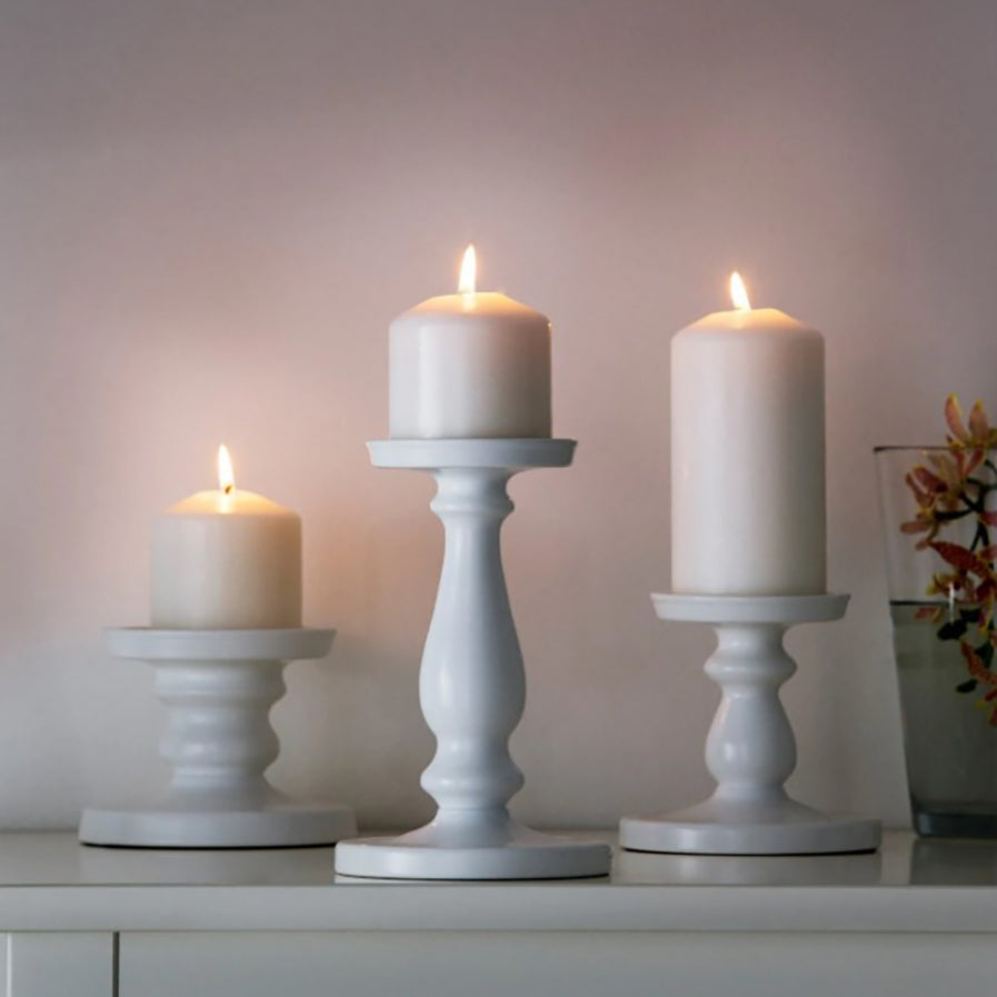 White Candleholder